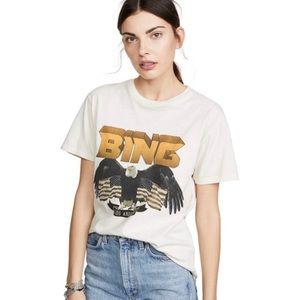ANINE BING Vintage Eagle Tee T-Shirt Cream XS